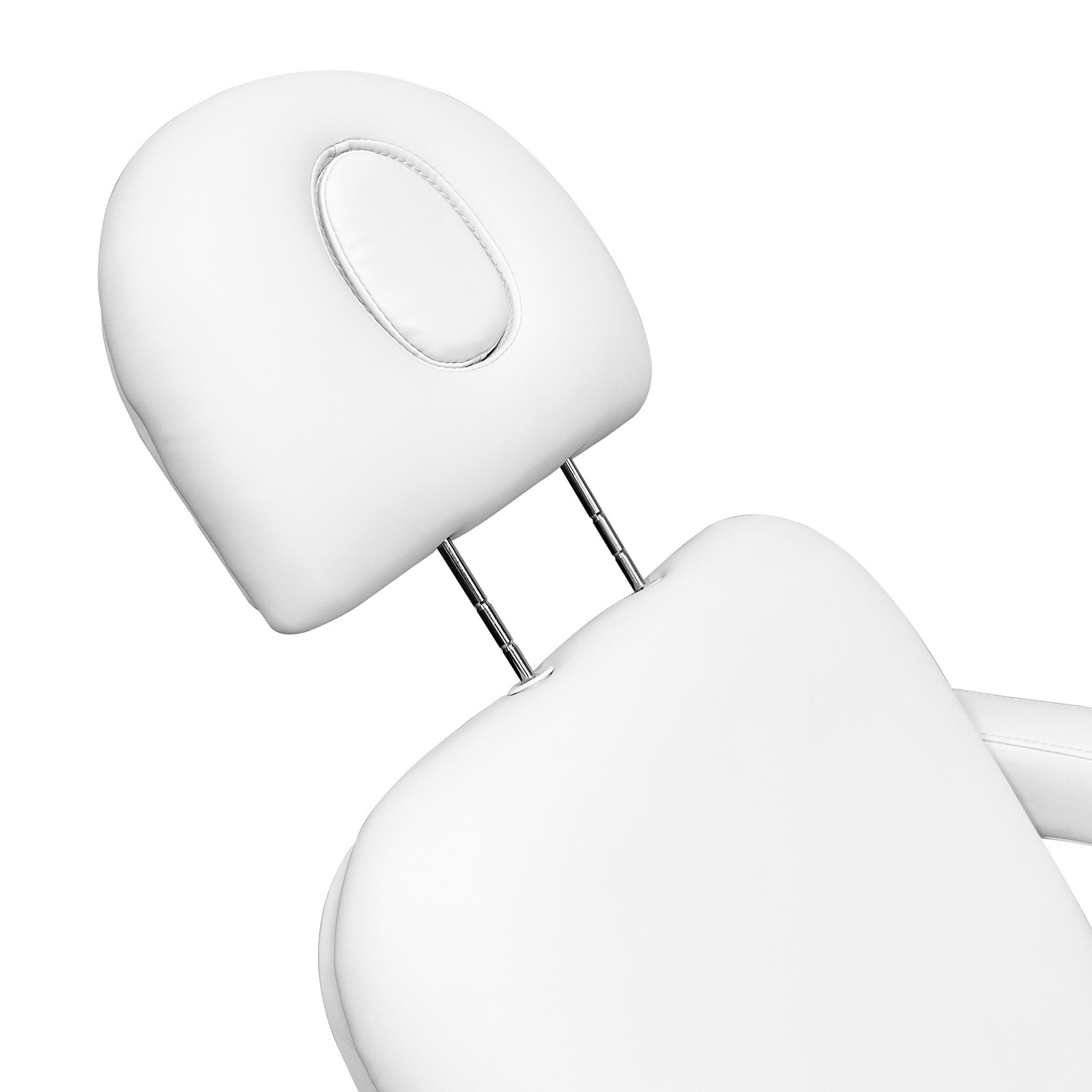 Adjustable Backrest White Electric Massage Bed